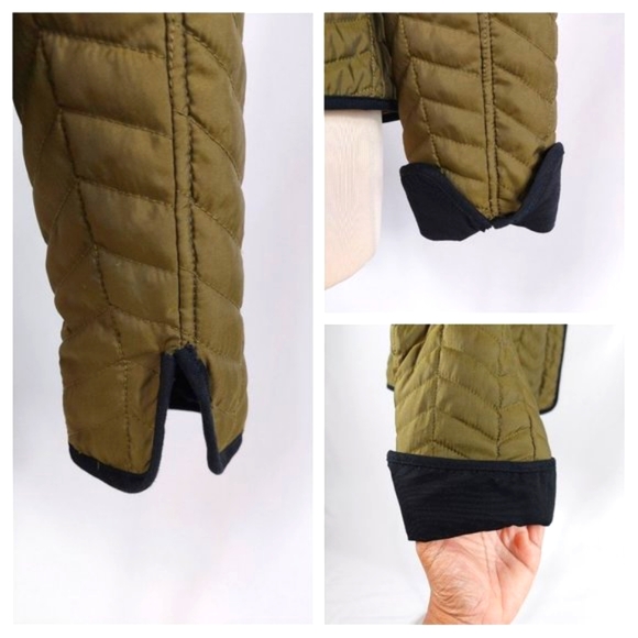 Anthropologie Cartonnier Olive Quilted Light Puffer Zip Snap Jacket - Picture 12 of 13